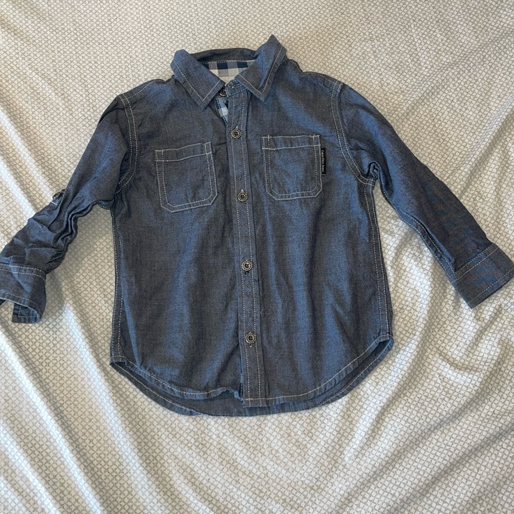 Toddler boys size 3T Calvin Klein jeans button down top